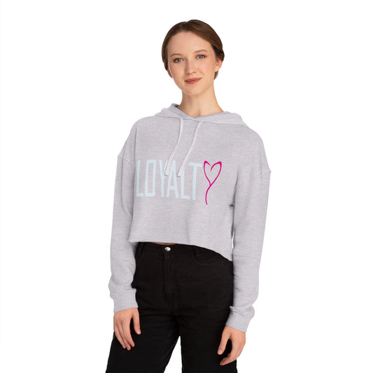 Loyalty womens crop top hoodie