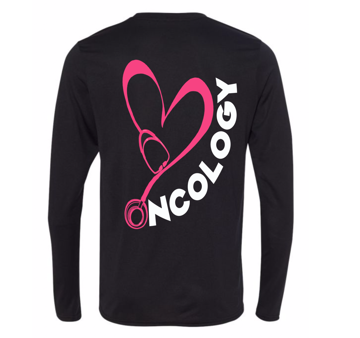 Oncology unisex dryfit long sleeve tee