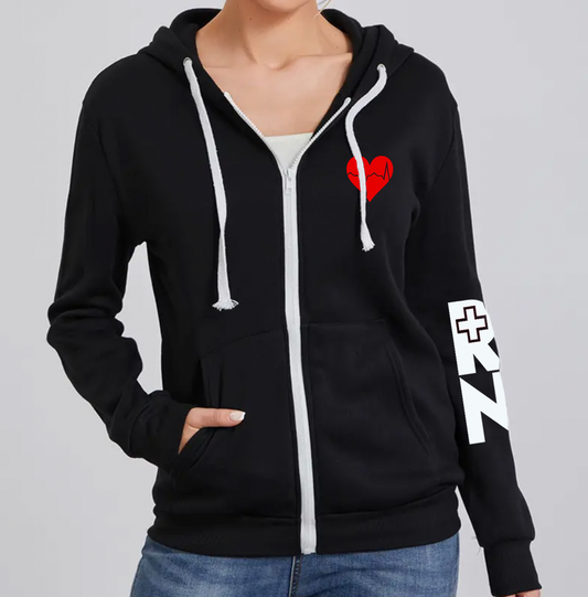 EKG RN women's hoodie